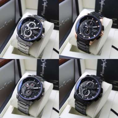 JAM TANGAN PRIA ALEXANDRE CHRISTIE AC 6618 / AC6618 RANTAI ORIGINAL ROSEGOLD BLACK