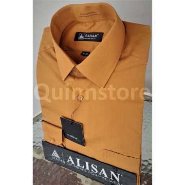 ALISAN Original Kemeja Polos Lengan Panjang - REGULER - Coklat #7 - C-7 17