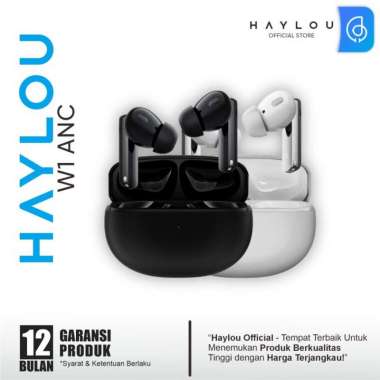 Haylou W1 ANC TWS True Wireless Earbuds Headset Bluetooth 5.3 HiFi DSP WHITE