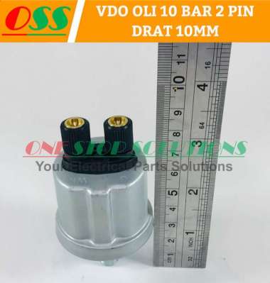 SENSOR TEKANAN OLI SWITCH OLI VDO 10 BAR 2 PINS DRAT 10MM