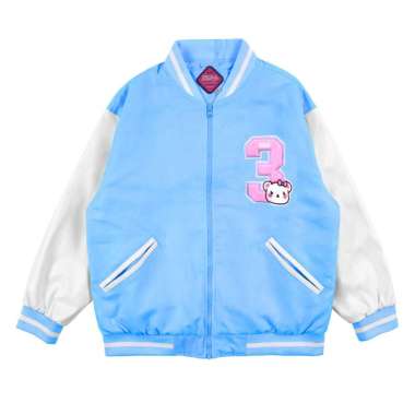 3Second Kids Girl's Varsity Jacket Little Champions C030923 6 tahun Blue
