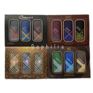 sapu tangan cotton cowok pria lelaki katun halus import isi 6pcs