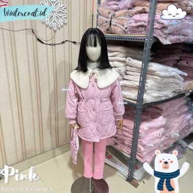 Verish Girl coat import Barbie kids jacket winter hangat musim dingin jaket anak inner bulu thermal 