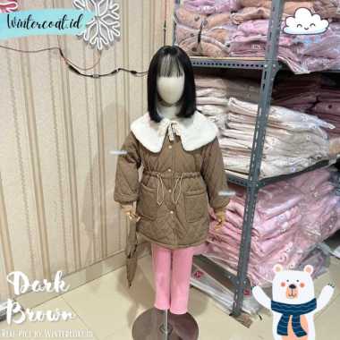Verish Girl coat import Barbie kids jacket winter hangat musim dingin jaket anak inner bulu thermal 