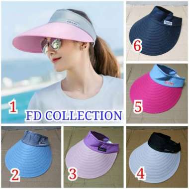 Verish TOPI WANITA BISA DI LIPAT - TOPI LEBAR ANTI UV