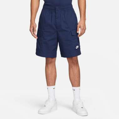 NIKE Men Sportswear Club Woven Unlined Utility Short Celana Olarhaga Pria [DM6834-410] M Midnight Na