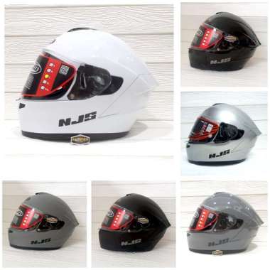 HELM NJS FULL FACE ZX-1 SOLID NJS ZX ONE NJS ZX1 L SILVER STEEL