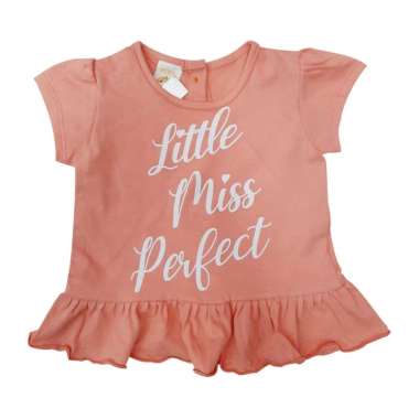 PLEU Blus Little Perfect Atasan Anak Perempuan 3 Tahun Apricot