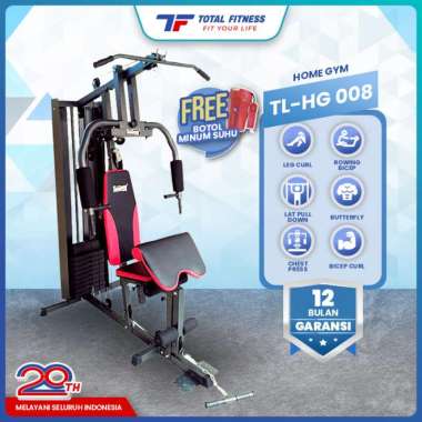 TOTAL FITNESS TLHG 008 Alat Fitness Home Gym 1 Sisi Multifungsi 75 Kg