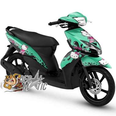 Variasi Stiker Decal Full Body Motor Yamaha Mio J Mio GT Hello Kitty 8 Mio GT Hijau