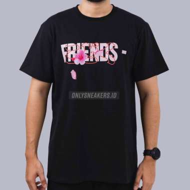 VLONE X FRIENDS SAKURA LOGO BLACK TEE (100% AUTHENTIC) S