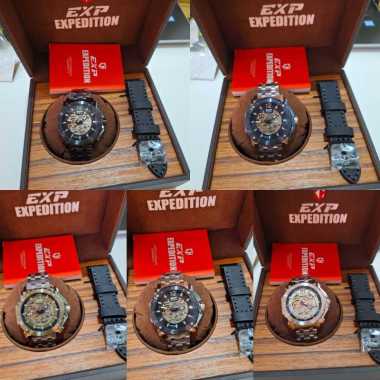 JAM TANGAN PRIA EXPEDITION E 6402 E6402 MAB AUTOMATIC STAINLESS ORIGINAL SILVER BLUE