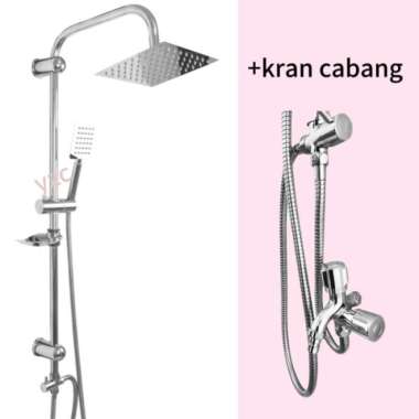 Shower Set Panas Dingin 3in1 sho Baru set+kran cabang