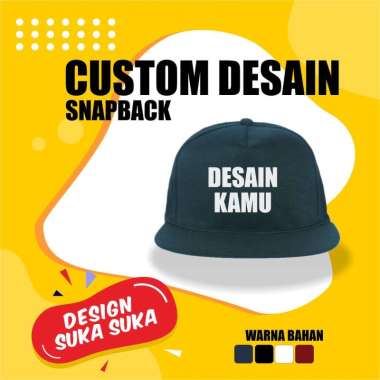 VERISH Topi Snapback Pria Original Distro Desain Custom Suka-Suka Snapback Polos