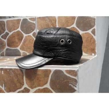 VERISH TOPI KULIT TERLARIS ASLI GARUT 100% ORIGINAL TOPI KULIT DOMBA Hitam