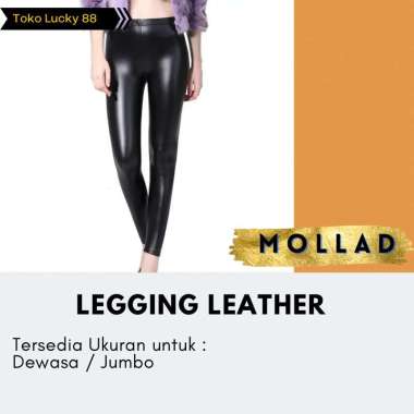 Verish Legging Leather Pants Celana Legging Kulit (no Velvet/Bulu) Elastis Legging Leather Pants Siz