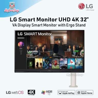 LG 32SQ780S Smart Monitor 32" 4K UHD VA dengan WebOS dan Ergo Stand
