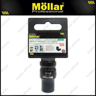 MOLLAR B13670 Mata Shock Pendek 8 mm Impact Socket Drive 1/2" Wrench