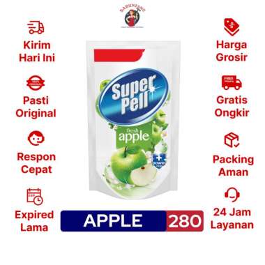 Pembersih Lantai Super Pell Apel 280 ml