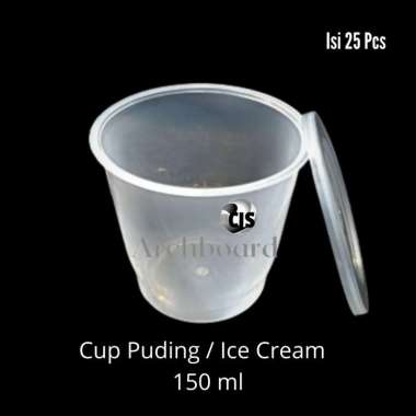 Thinwall Cup DM 150 ml Merpati + Tutup Gelas - (Isi 25 Pcs)