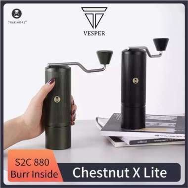 TIMEMORE COFFEE GRINDER CHESTNUT X-LITE S2C BURR SUS440 X LITE KOPI - LORENA LITE BLACK