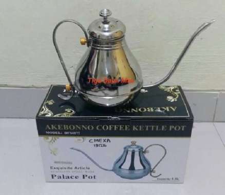 Akebonno coffee kettle pot / kettle leher angsa
