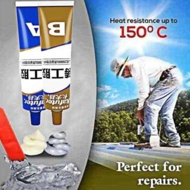 Lem AB Epoxy Kuat Metal Casting Glue Penambal Besi Radiator Anti Bocor