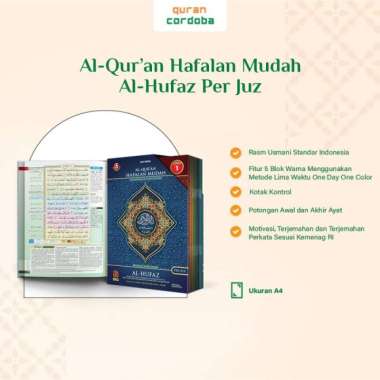 Al Quran Al Hufaz Per Juz Besar Quran Cordoba A4 Multicolor