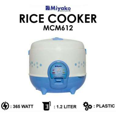 RICE COOKER MIYAKO MCM612 1.2 LITER / MAGIC COM MIYAKO MCM-612