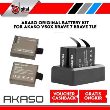 AKASO Original Battery Kit For Akaso V50X Brave 7 Brave 7LE Original Multicolor