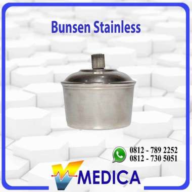 Bunsen Stainless / Lampu Pembakar Spirtus
