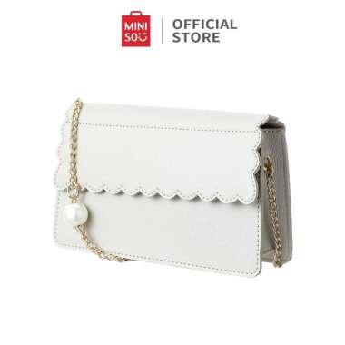 Tas Selempang Original Sling Bag Putih Tas Slimbag Wanita Hitam Tas Bahu Rantai Crossbody Bag Mode F