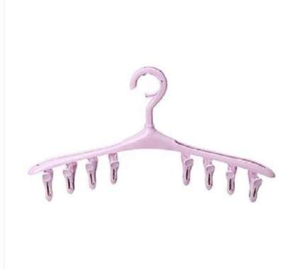 SK-C281 Hanger Baju Jepitan 8IN1 / Gantungan Jemuran Baju Plastik Tebal / Hanger Kaos Kaki / Gantung