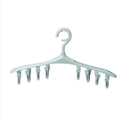 SK-C281 Hanger Baju Jepitan 8IN1 / Gantungan Jemuran Baju Plastik Tebal / Hanger Kaos Kaki / Gantung
