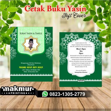 CETAK BUKU YASIN 128 HALAMAN TERJEMAH SOFT COVER Sisipan 4 Halaman biru