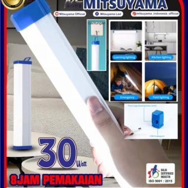 Lampu Belajar 30w MS-E7630 mitsuyama emergency cas Neon LED portable
