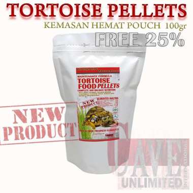 Makanan pakan pelet torto food kura kura darat murah meriah Pouch 125gr
