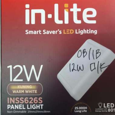 Downlight Panel Outbow 12w Inlite / Segi