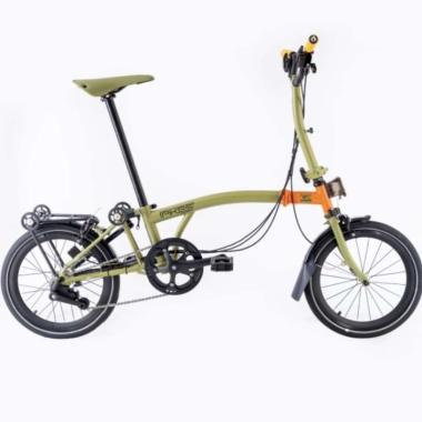 SEPEDA LIPAT ELEMENT PIKES GEN 2 16 INCH NATURE GREEN STANG M 6 SPEED