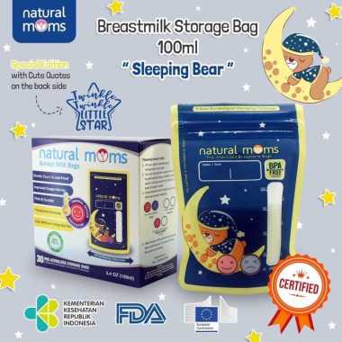 Kantong Asi Natural Moms 100ml 120ml 100ml Sleeping Bear