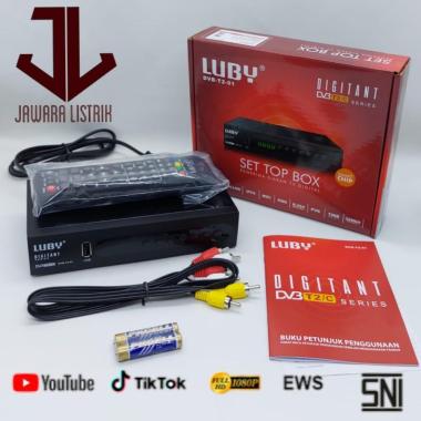 LUBY SET TOP BOX DIGITAL DVB-T2B-01 SIARAN TV DIGITAL SUPPORT WIFI STB+DONGLE