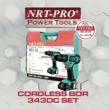 MESIN BOR TANGAN BATERAI/BOR CORDLESS/CORDLESS IMPACT DRILL NRT-PRO