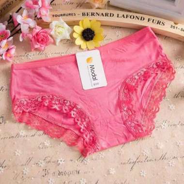 Celana Dalam Katun Wanita Modal CD Sexy perempuan Biru Muda L