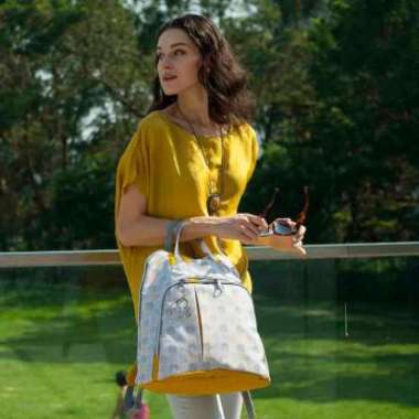 Okiedog Trek Dot Dot Dot Grey/Gold 39063 Tas Bayi