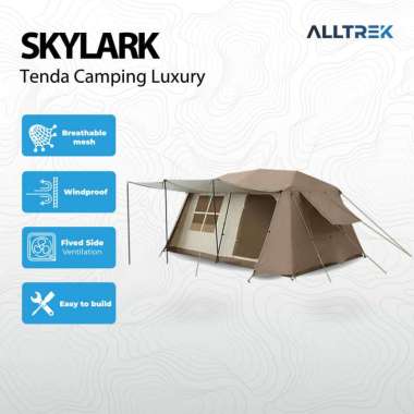 ALLTREK Tenda Camping Luxury SKYLARK Double Layer 2 Rooms 1 Hall Medium
