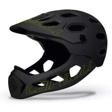 HELM SEPEDA FULL FACE MTB TRAIL DOWNHILL CAIRBULL Hitam