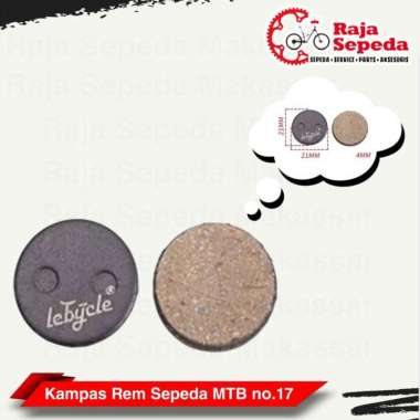 KAMPAS REM SEPEDA MTB BERKUALITAS DICS BRAKE PAD BULAT POLYGON MONARCH
