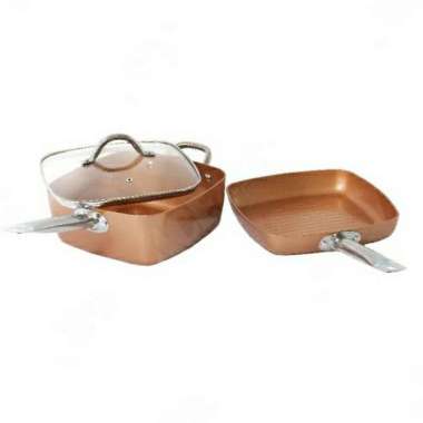 Ceramic Square Cookware (Set Of 3)