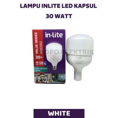 Lampu LED InLite 30 Watt Bohlam Kapsul - Putih