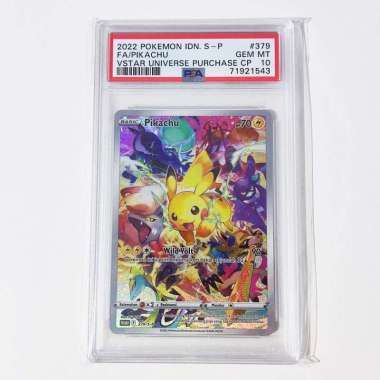 Pikachu 379/S-P Promo VSTAR Semesta PSA 10 - Graded Pokemon Card Indo